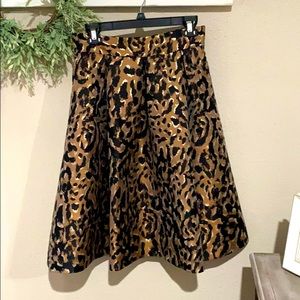 Eliza J Leopard skirt